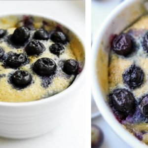 1 MINUTE Keto Blueberry Muffin Recipe Made In A Mug