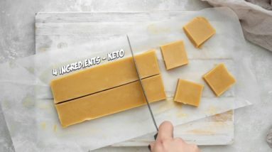 How To Make KETO Peanut Butter Fudge With JUST 4 Ingredients