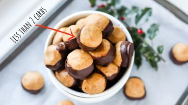 Keto Peanut Butter Balls | Low Carb Buckeye Balls For Keto