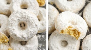 1 NET CARB Keto Donuts | Powdered Sugar Low Carb Donuts | Perfect FOR A KETO BREAKFAST or DESSERT