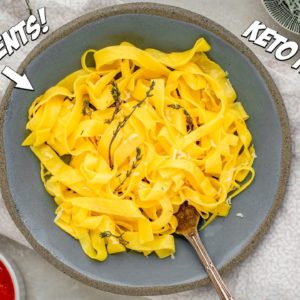 The Best Keto PASTA Recipe | Just 3 Ingredients and 3 Carbs