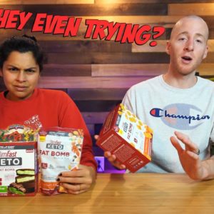 Trying New Slimfast Keto Products and Other New Snacks!
