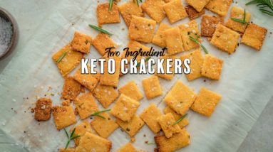 Two Ingredient Keto Crackers | Simple Keto Snacks