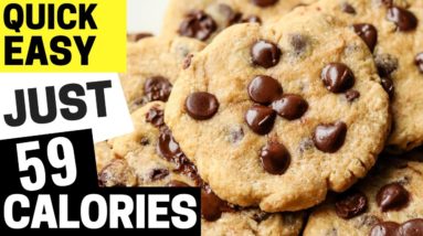 The ONLY Low Calorie Chocolate Chip Cookies Recipe You'll Ever Need | Just 59 Calories