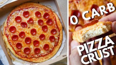 0 Carb Pizza Crust Pizza Recipe | The BEST Chicken Crust Protein Pizza Recipe | OVER 125g Protein