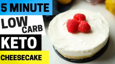 5 Minute Keto Cheesecake Recipe | One of the BEST Easy Low Carb Keto Dessert Recipes You'll Make!