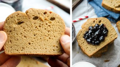 Keto Bread Made With Nut Butter & A Few Other Ingredients | Gluten Free, Low Carb Bread Recipe