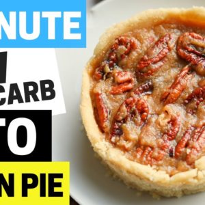 Keto Pecan Pie In 5 MINUTES | Low Carb, Sugar Free, & Gluten Free Pecan Pie