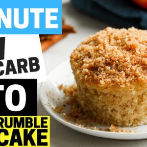 Keto Apple Crumble Cake 4 NET CARBS | Low Carb, Sugar Free, & Gluten Free Apple Crumble Cake