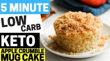 Keto Apple Crumble Cake 4 NET CARBS | Low Carb, Sugar Free, & Gluten Free Apple Crumble Cake