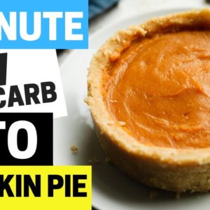 Keto Pumpkin Pie In 5 Minutes | Gluten Free, Healthy, Low Carb Pumpkin Pie Recipe