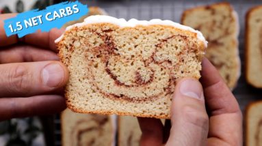 Keto Cinnamon Swirl Bread 1.5 NET CARBS