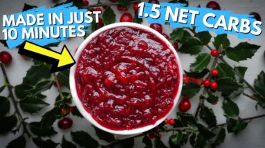 Keto Cranberry Sauce Recipe In 10 Minutes