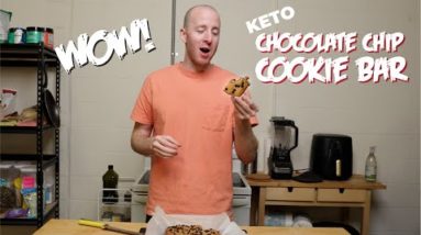 Keto Chocolate Chip Cookie Bars | MUST TRY!
