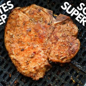 Air Fryer Pork Chops | Easy, Super Juicy & Super Tender Air Fried Pork Chops