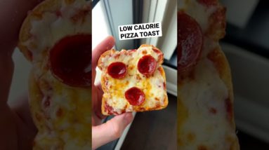 Low Calorie Pizza Toast #shorts