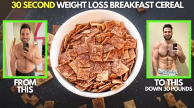 I'm Losing Weight Eating THIS 30 Second Cereal Recipe | ONLY 60 CALORIES